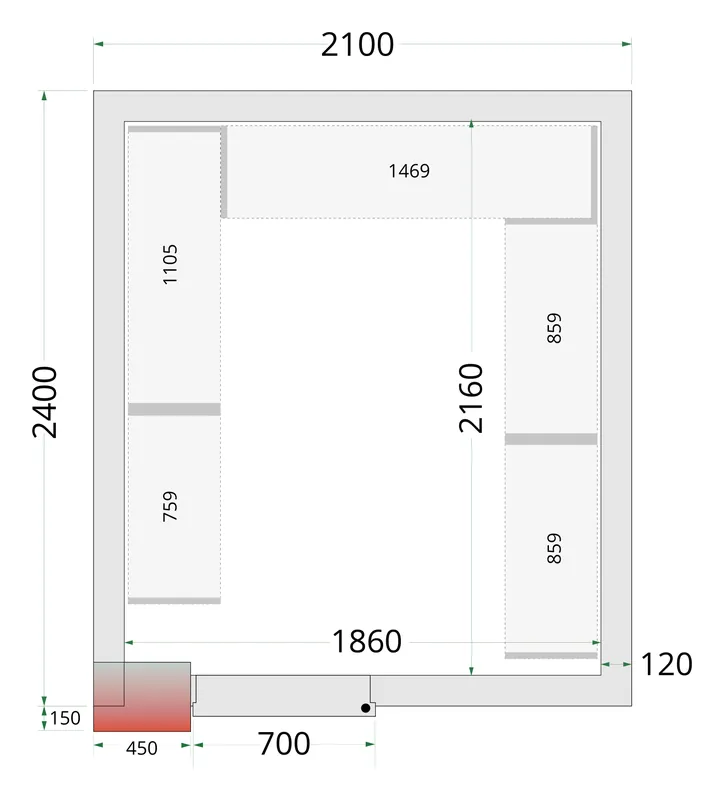 Tefcold CRNF2124 Shelf Rack System Kit - Estanterías