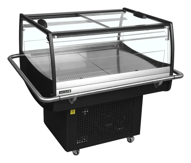 Tefcold Refrigerador para la venta por impulso color negro PDC90SL-2 - Islas de refrigeración