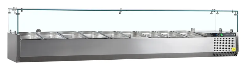 Tefcold Vitrina refrigerada sobre encimera GN1/4 VK33-200 - Sobrevitrinas