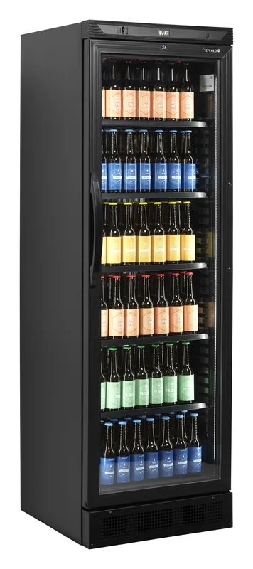 Tefcold Enfriador de botellas color negro CEV425 BLACK - Armarios expositores - 1 puerta