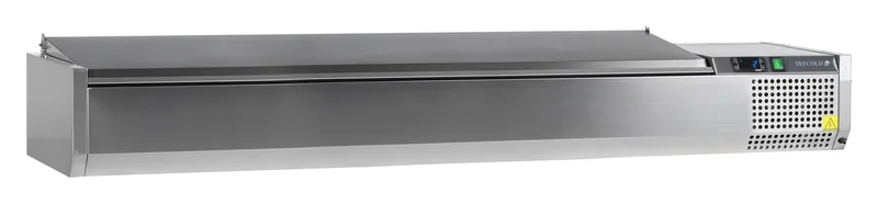 Tefcold Vitrina refrigerada sobre encimera GN1/4 VK33-200 S/S LID - Sobrevitrinas