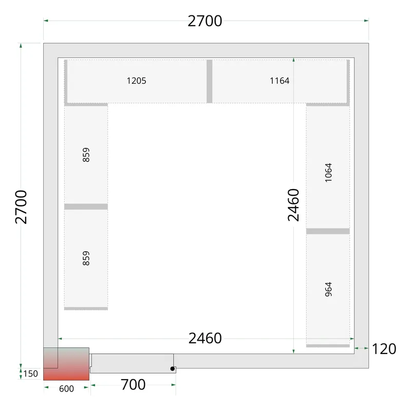 Tefcold CRNF2727 Shelf Rack System Kit - Estanterías