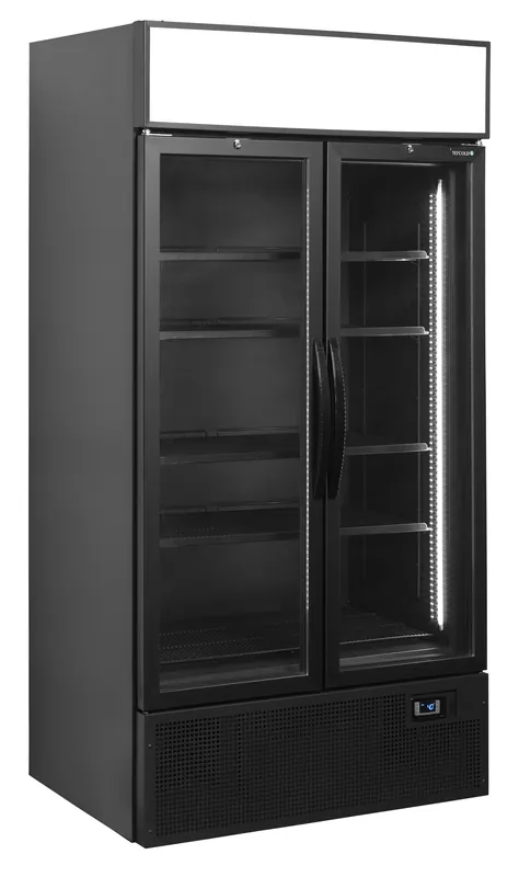 Tefcold Expositor refrigerado color negro FSC1000H BLACK - Armarios expositores - 2-3 puertas