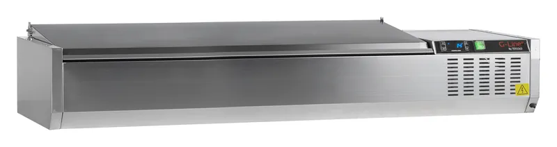 G-Line by Tefcold Vitrina refrigerada sobre encimera GN1/3 GVC38-150 S/S - Sobrevitrinas