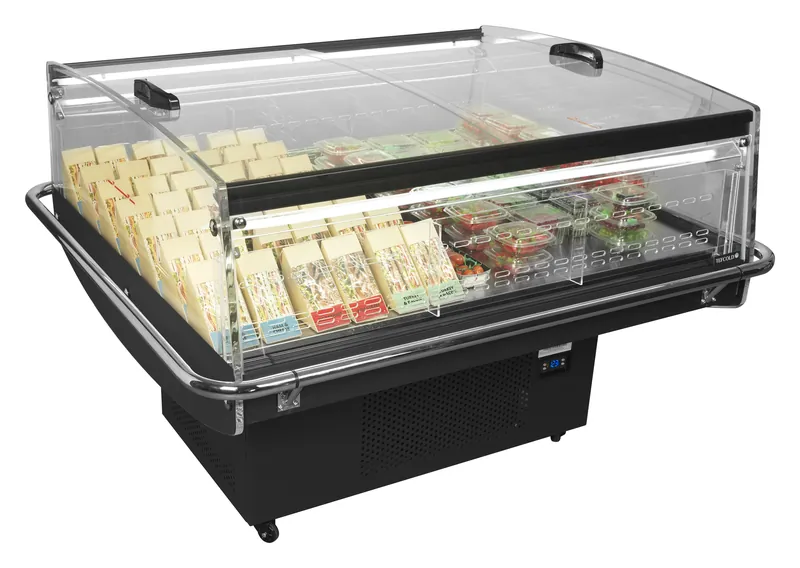 Tefcold Refrigerador para la venta por impulso color negro PDC126 VS SL LED - Islas de refrigeración - imagen 2