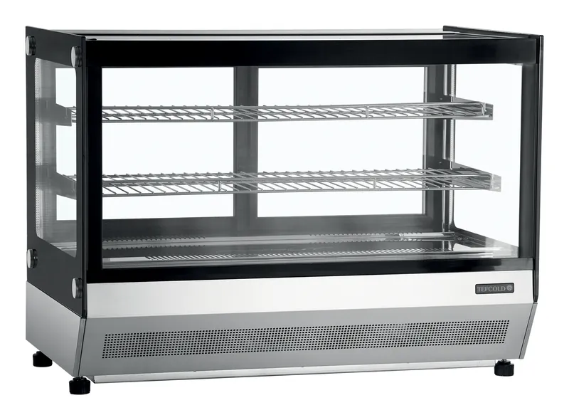 Tefcold Vitrina de exposición refrigerada LCT900F/BLACK - Armarios de exposición refrigerados