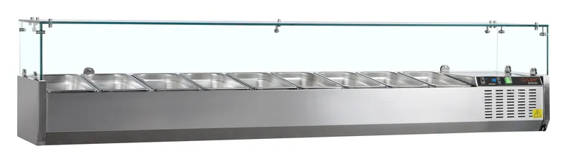 G-Line by Tefcold Vitrina refrigerada sobre encimera GN1/4 GVC33-200 - Sobrevitrinas