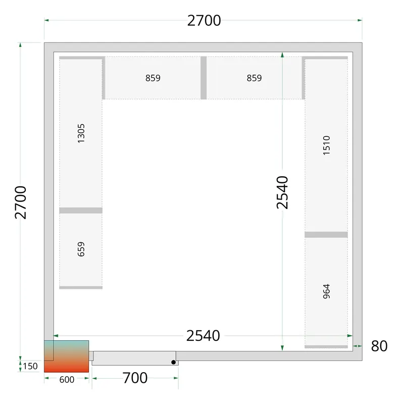 Tefcold CRPF2727 Shelf Rack System Kit - Estanterías