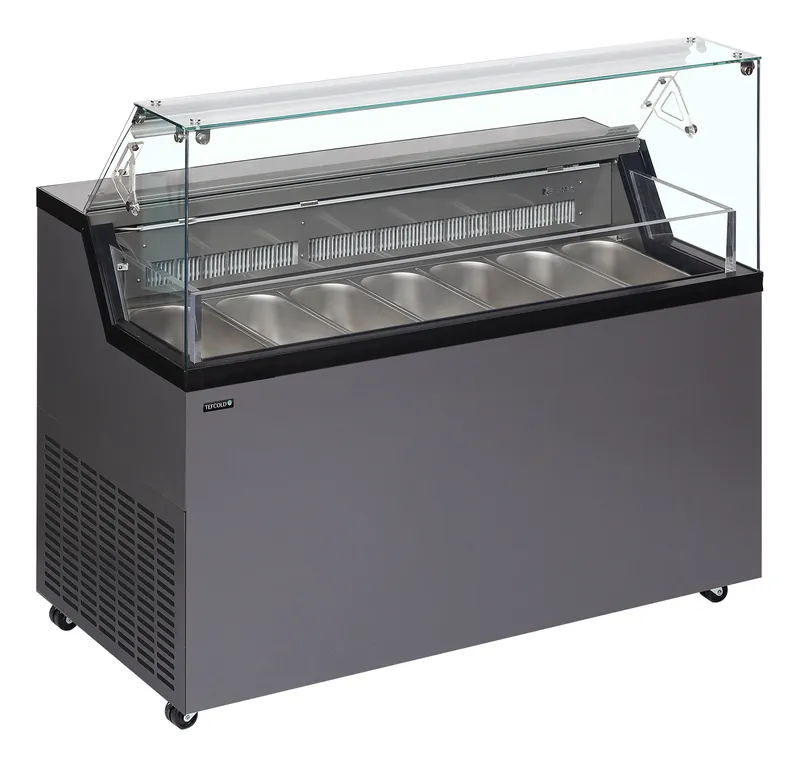 Tefcold Vitrina expositora para helados con display MIRABELLA 7 - Vitrinas para helados