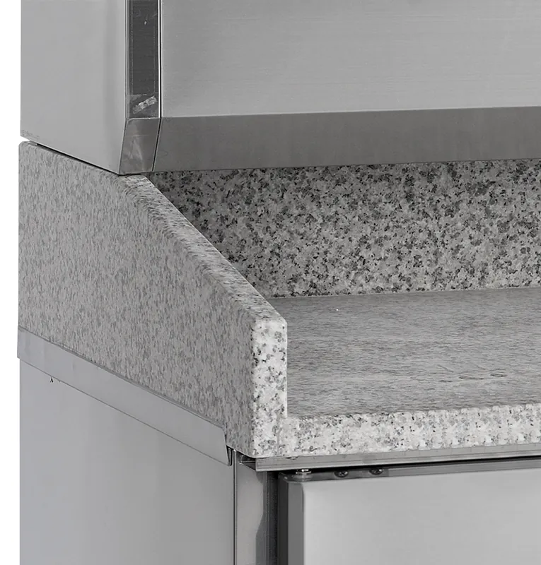 Tefcold Mesa para pizza, incl. unidad de condimentos PT1365 + GVC33-140 - Mesas frías de pizza - imagen 2