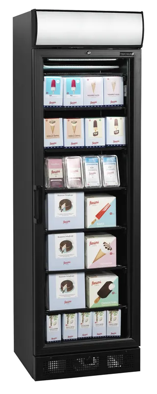 Tefcold Congelador de exposición color negro UFSC371GCP Black - Armarios expositores - imagen 2