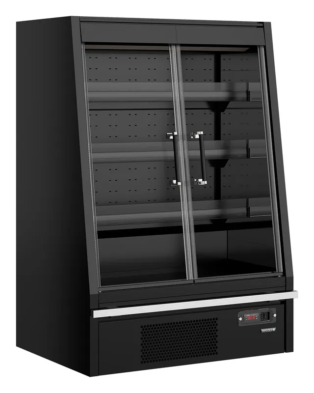 Tefcold Refrigerador mural de supermercado Galaxy+ GPL10FGD Black - Murales refrigerados / multidecks