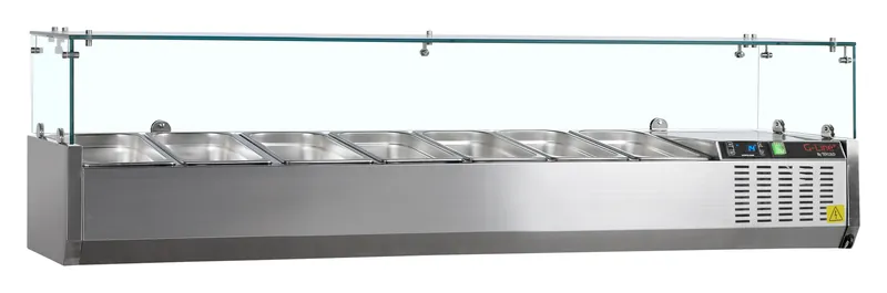 G-Line by Tefcold Vitrina refrigerada sobre encimera GN1/4 GVC33-160 - Sobrevitrinas