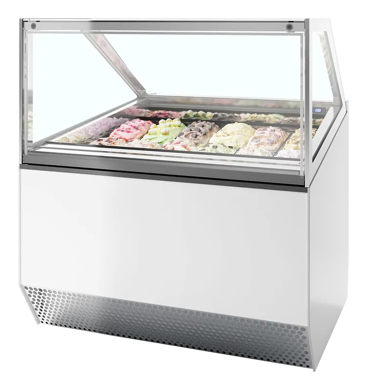 ISA Vitrina expositora para helados con display ventilada MILLENNIUM ST12 - Vitrinas para helados
