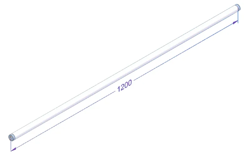 Tubo LED T8 1200mm 11,6W 2700-3000K Carne - Recambios y accesorios