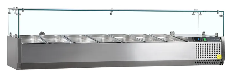 Tefcold Vitrina refrigerada sobre encimera GN1/3 VK38-160 - Sobrevitrinas