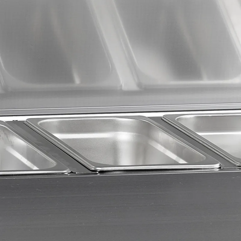 G-Line by Tefcold Vitrina refrigerada sobre encimera GN1/4 GVC33-120 S/S - Sobrevitrinas - imagen 2