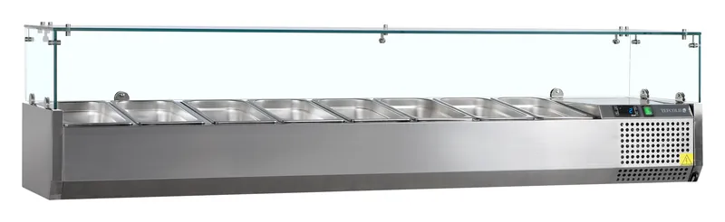 Tefcold Vitrina refrigerada sobre encimera GN1/3 VK38-180 - Sobrevitrinas