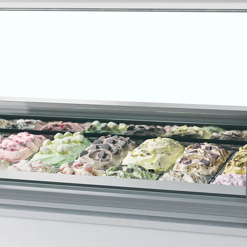 ISA Vitrina expositora para helados con display ventilada MILLENNIUM LX18 - Vitrinas para helados - imagen 2