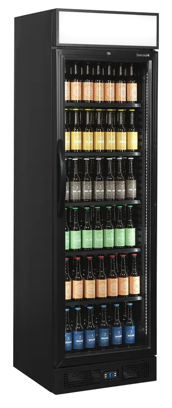 Tefcold Enfriador de botellas con marquesina CEV435CP BLACK - Armarios expositores - 1 puerta - imagen 2
