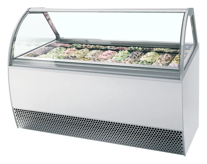 ISA Vitrina expositora para helados con display ventilada MILLENNIUM LX20 - Vitrinas para helados