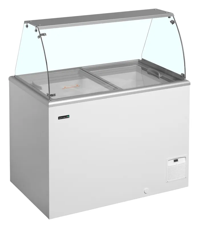 Tefcold Congelador para helados de cubeta IDA300-W1+ - Vitrinas para helados