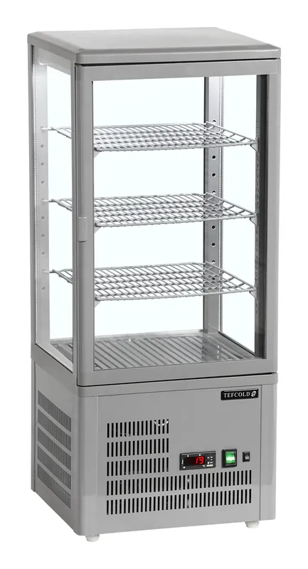 Tefcold Vitrina de exposición refrigerada UPD80-GREY - Armarios de exposición refrigerados