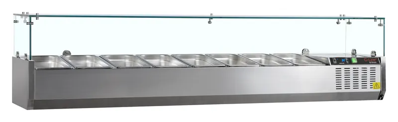 G-Line by Tefcold Vitrina refrigerada sobre encimera GN1/3 GVC38-180 - Sobrevitrinas