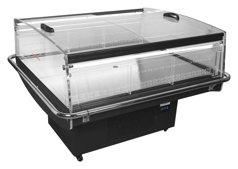 Tefcold Refrigerador para la venta por impulso color negro PDC126 VS SL LED - Islas de refrigeración
