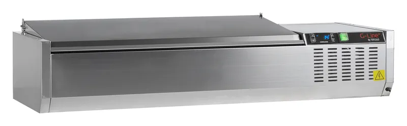 G-Line by Tefcold Vitrina refrigerada sobre encimera GN1/3 GVC38-120 S/S - Sobrevitrinas