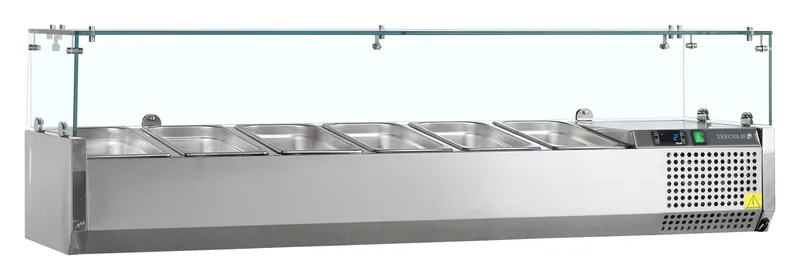 Tefcold Vitrina refrigerada sobre encimera GN1/4 VK33-140 - Sobrevitrinas