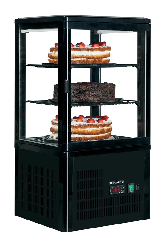 Tefcold Vitrina de exposición refrigerada UPD60-BLACK - Armarios de exposición refrigerados - imagen 2