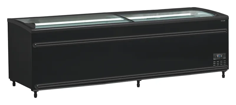 Tefcold Isla de supermercado bitemperatura color negro SFI250B-CF VS - Refrigeradores de supermercado