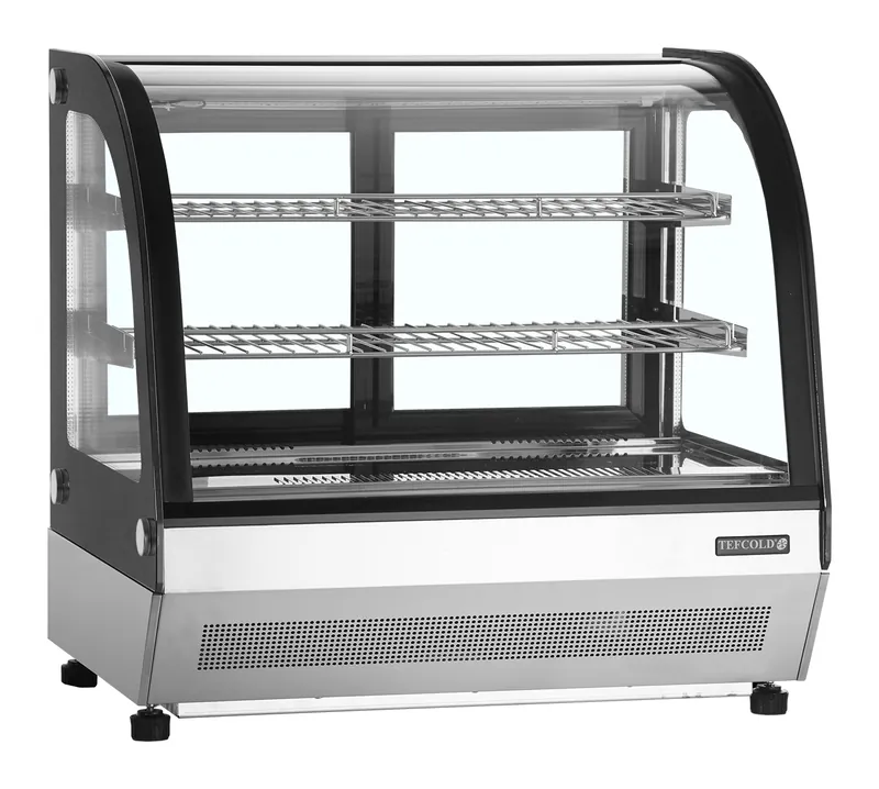 Tefcold Vitrina de exposición refrigerada LCT750C/BLACK - Armarios de exposición refrigerados
