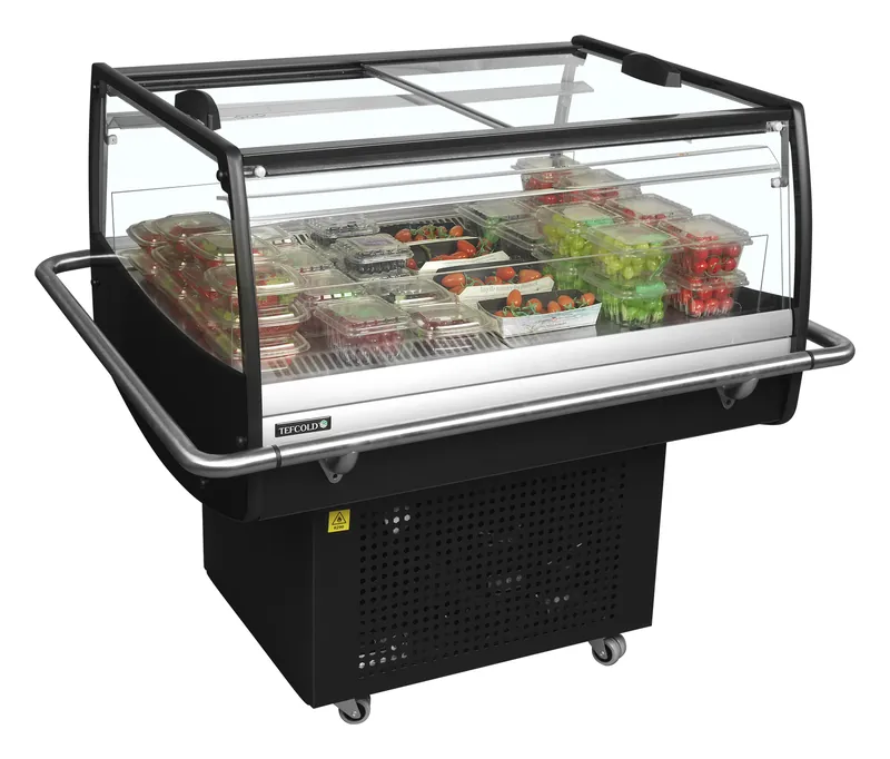 Tefcold Refrigerador para la venta por impulso color negro PDC90SL-2 - Islas de refrigeración - imagen 2