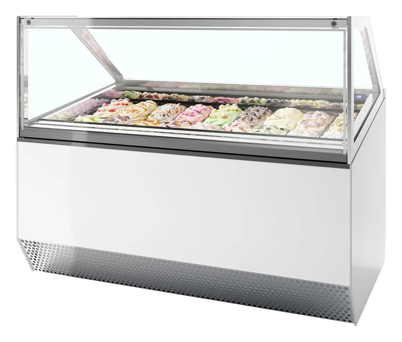 ISA Vitrina expositora para helados con display ventilada MILLENNIUM ST18 - Vitrinas para helados