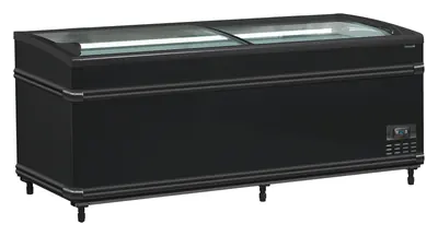 Tefcold Isla de supermercado bitemperatura color negro SFI185B HC-CF VS - Refrigeradores de supermercado