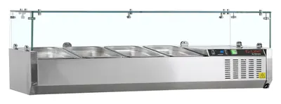 G-Line by Tefcold Vitrina refrigerada sobre encimera GN1/4 GVC33-120 - Sobrevitrinas