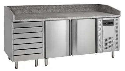 Tefcold Mesa para pizza PT1310 - Mesas frías de pizza