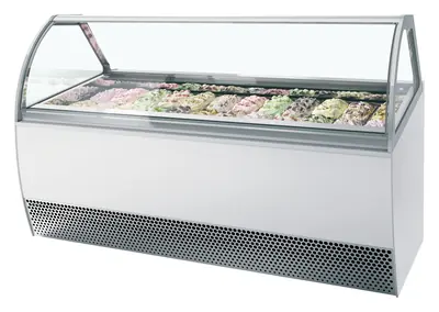ISA Vitrina expositora para helados con display ventilada MILLENNIUM LX24 - Vitrinas para helados