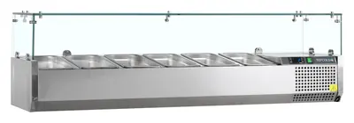 Tefcold Vitrina refrigerada sobre encimera GN1/3 VK38-150 - Sobrevitrinas