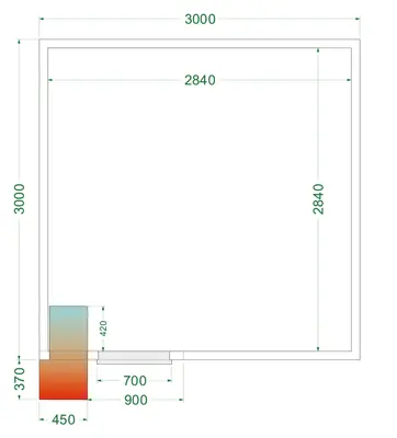 Tefcold Cámara frigorífica CRPF3030 - Cámaras frigoríficas