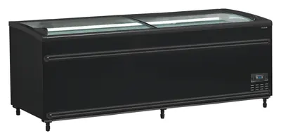 Tefcold Isla de supermercado bitemperatura color negro SFI210B-CF VS - Refrigeradores de supermercado