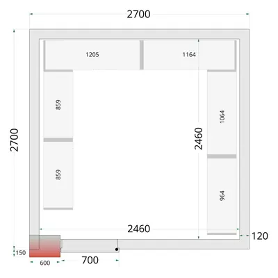 Tefcold CRNF2727 Shelf Rack System Kit - Estanterías