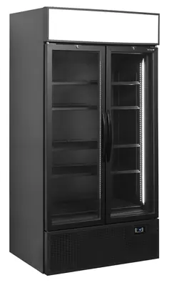 Tefcold Expositor refrigerado color negro FSC1000H BLACK - Armarios expositores - 2-3 puertas