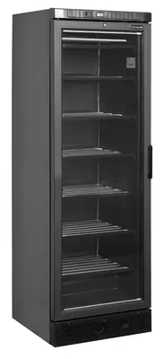 Tefcold Congelador de exposición, bisagra a la izquierda UFSC371G Black L/H - Armarios expositores
