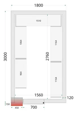 Tefcold CRNF1830 Shelf Rack System Kit - Estanterías