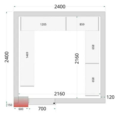 Tefcold CRNF2424 Shelf Rack System Kit - Estanterías