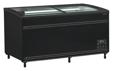 Tefcold Isla de supermercado bitemperatura color negro SFI145B-CF VS - Refrigeradores de supermercado