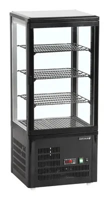Tefcold Vitrina de exposición refrigerada UPD80-BLACK - Armarios de exposición refrigerados